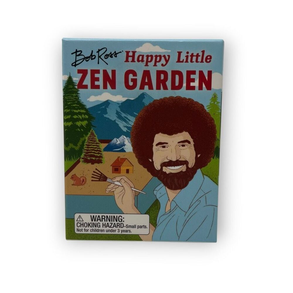 Bob Ross Happy Little Zen Garden Robb Pearlman Miniature Boxed Set New In Box